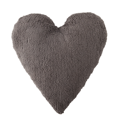 Подушка Сердце Lorena Canals Cushion Heart Dark Grey 50*47